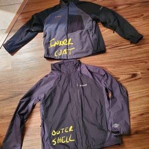 Columbia Inner & Outer Combo Jacket size XL. WARM!
